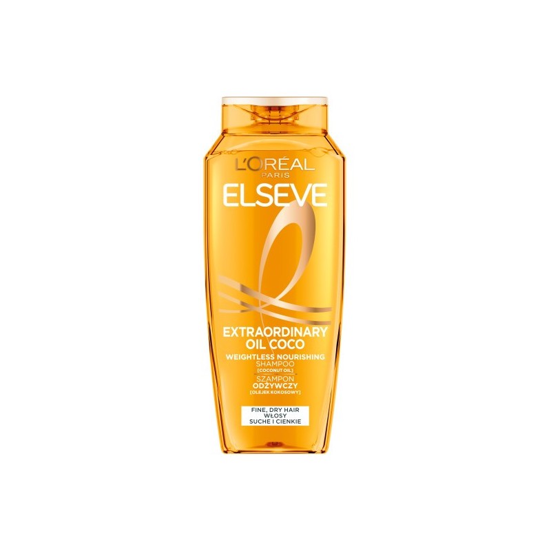 LOREAL ELSEVE Magiczna Moc Olejków Lekki szampon odżywczy do włosów normalnych lub suchych Kokos 400 ml
