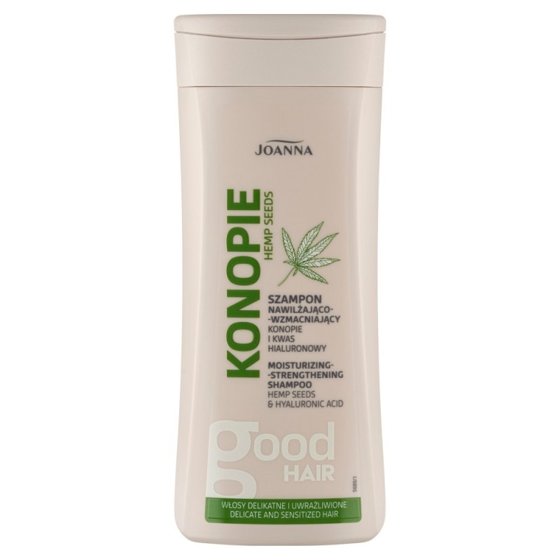 JOANNA Konopie Szampon nawilżająco-wzmacniający do włosów delikatnych i wrażliwych 200 ml