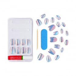 KISS Sztuczne paznokcie na klej Gel Fantasy Allure, Change Chance, Short, Oval