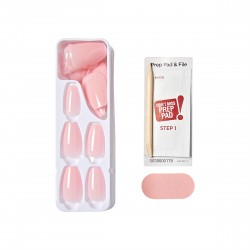KISS Sztuczne paznokcie samoprzylepne imPRESS Color Medium Coffin Press-On Nails, Pink Dream