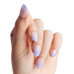 KISS Sztuczne paznokcie samoprzylepne imPRESS Color Press On Nails Ombre Collection, Friendzone Blue, Short Oval