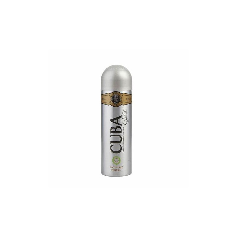 CUBA Men Deo Body Spray 200ml GOLD &