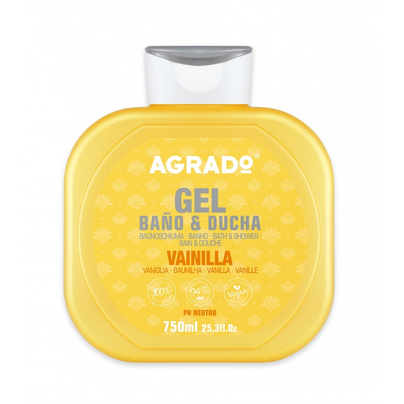 Agrado Żel prysznic/kąpiel 750ml Wanilia