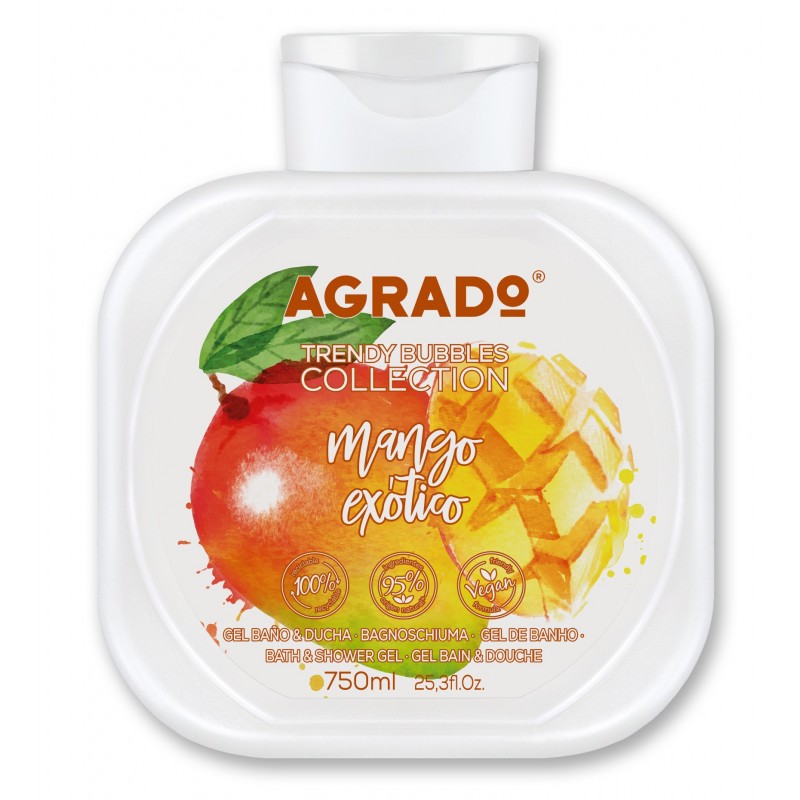 Agrado Żel prysznic/kąpiel 750ml Egzotyczne mango