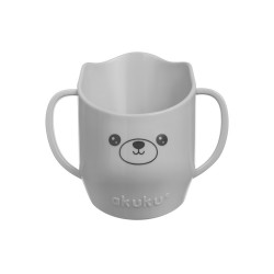 AKUKU Kubek do nauki picia szary 150ml