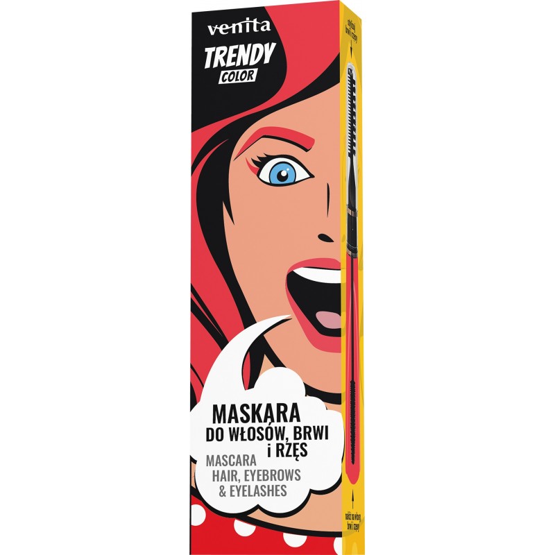 VENITA Trendy Maskara 3w1 włosy brwi rzęsy nr.34 Light Red 13 g