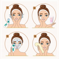 LUMINEO Professional Line Szczoteczka do twarzy Brush Pro turkusowa + Żel oczyszczajacy Lumineo do skóry trądzikowej i problemat