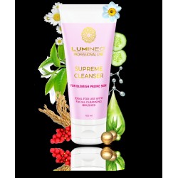 LUMINEO Professional Line Szczoteczka do twarzy Brush Pro turkusowa + Żel oczyszczajacy Lumineo do skóry trądzikowej i problemat