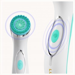 LUMINEO Professional Line Szczoteczka do twarzy Brush Pro turkusowa + Żel oczyszczajacy Lumineo do skóry trądzikowej i problemat