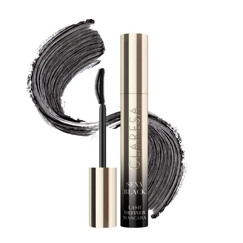 CLARESA Sexy Black Volume&Curl Mascara Tusz do rzęs czarny pogrubiająco-podkręcający 10 ml