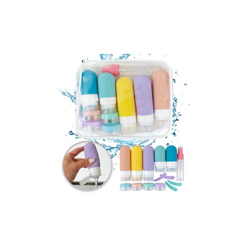 ECARLA Zestaw KS143 pojem. i akces. podróż. 14w1&