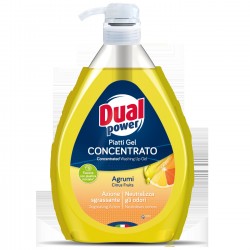 DUAL POWER Płyn d/naczyń 1L pompka Citrus
