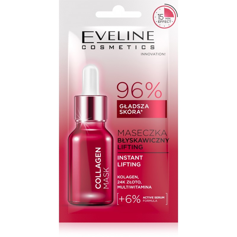 EVELINE Maska 8ml BŁYSKAWICZNY LIFTING Collagen