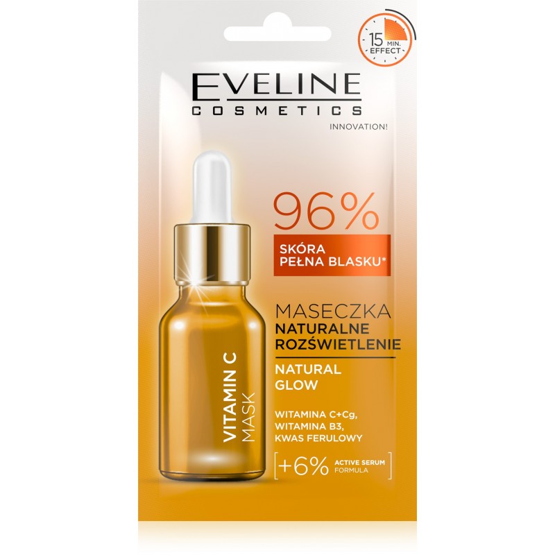 EVELINE Maska 8ml NATURALNE ROZŚW. Vitamin C