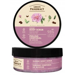 GREEN PHARMACY Peeling cukrowy do ciała Róża damasceńska i Masło shea 200 ml