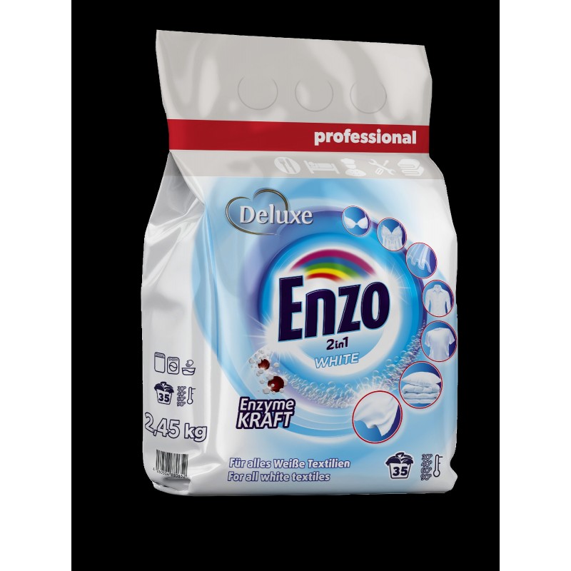 DELUXE ENZO Proszek d/prania 2,45kg folia BIAŁY