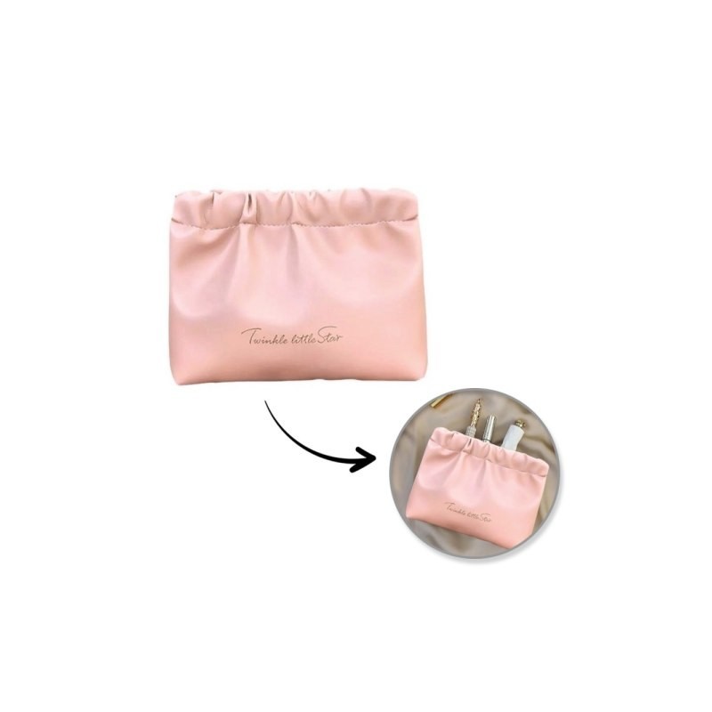 ECARLA Kosmetyczka saszetka różowa KS147R