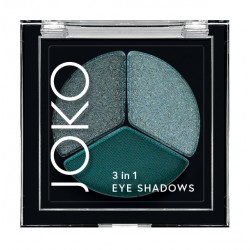JOKO Cień do powiek 3in1 trio 02 Emerald Green