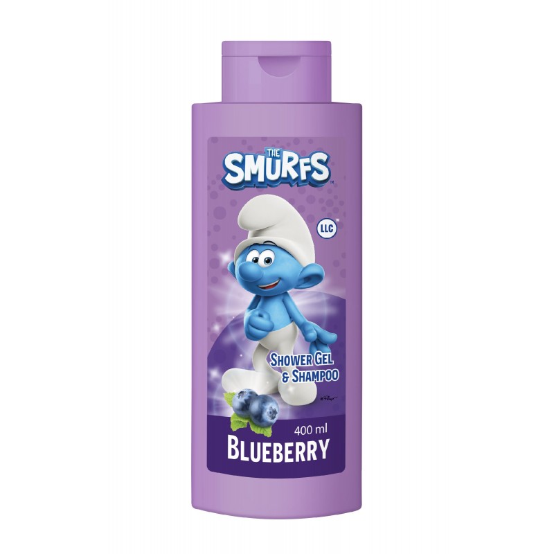 LL Żel p/prysznic&Szampon The Smurfs Blueberry 40&