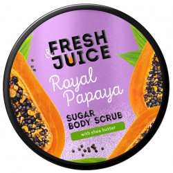 FRESH JUICE Cukrowy peeling do ciała Królewska Papaja 200 ml