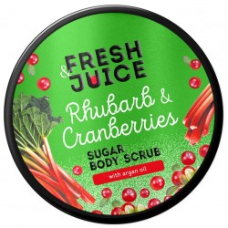 FRESH JUICE Cukrowy peeling do ciała Rabarbar i Żurawina 200 ml