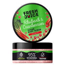 FRESH JUICE Cukrowy peeling do ciała Rabarbar i Żurawina 200 ml
