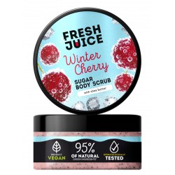 FRESH JUICE Cukrowy peeling do ciała Zimowa wiśnia 200 ml