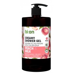 BIO NATURELL Kremowy żel pod prysznic Brzoskwinia i Mleko 946m