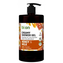 BIO NATURELL Kremowy żel pod prysznic Miód i Mleko 946m