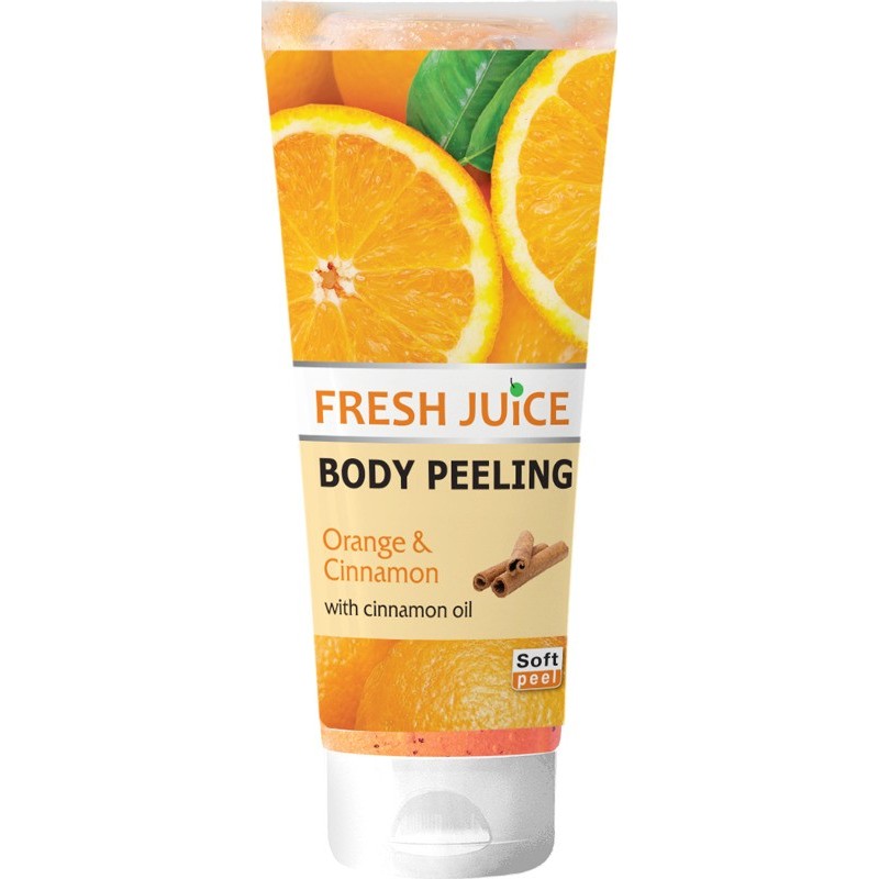 FRESH JUICE Peeling do ciała Pomarańcza i Cynamon 200 ml