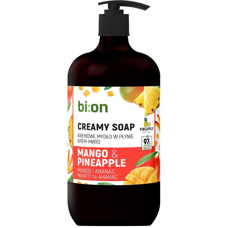 BIO NATURELL Kremowe mydło w płynie z pompką Mango i Ananas 946 ml