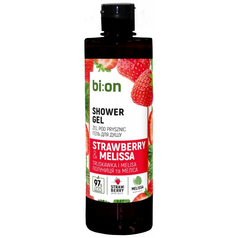 BIO NATURELL Kremowy żel pod prysznic Truskawka i Melisa 473 ml