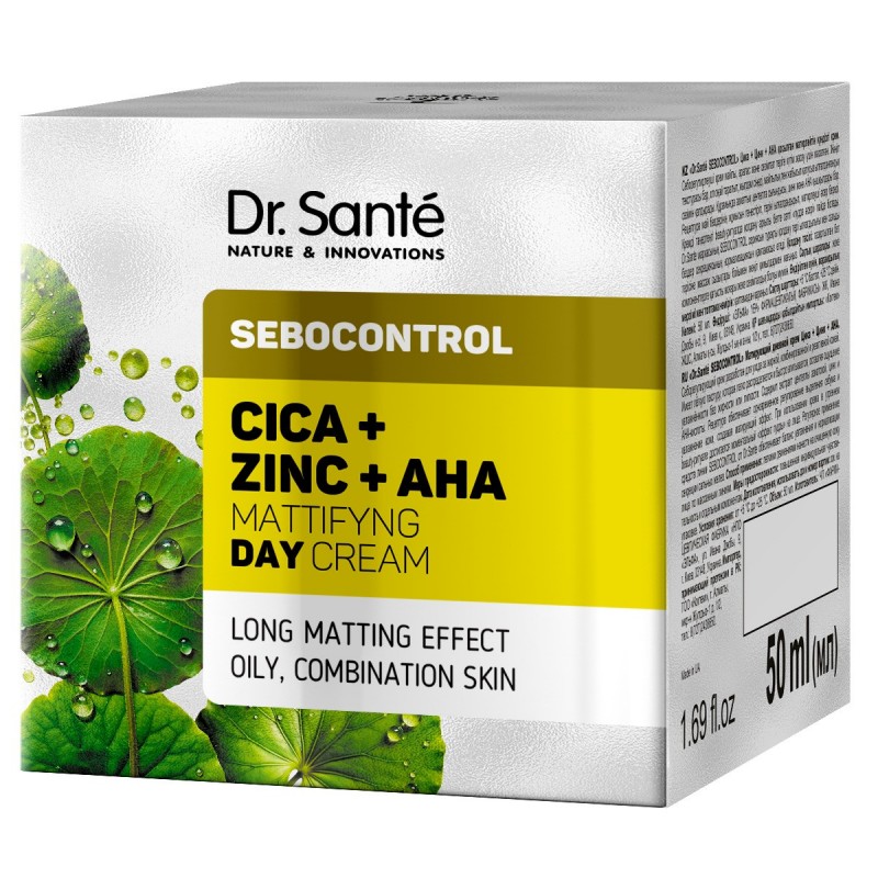 DR.SANTE F.C.Cica+Zinc+AHA Krem n/dzień mat 50ml&