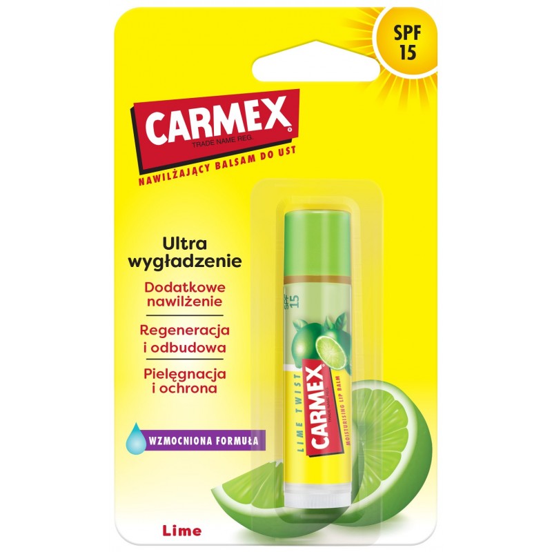 CARMEX Pomadka ochronna w sztyfcie Limonka SPF 15  4,25 g