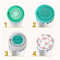 LUMINEO Professional Line Szczoteczka do twarzy Brush Pro turkusowa + Żel oczyszczajacy Lumineo do skóry wrażliwej 100 ml