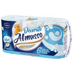 ALMUSSO Papier toal.  A`6 3-warst DECORATO niebi/6