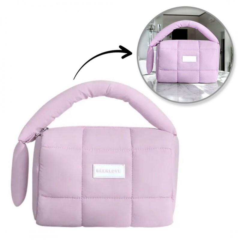 ECARLA Kosmetyczka KS140FIO Kuferek fioletowy