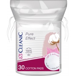 CLEANIC Płatki kosmetyczne Pure Effect - 30 sztuk - okrągłe