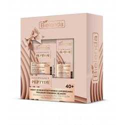 BIELENDA Zestaw Peptydy 40+ krem do twarzy 50ml + krem-serum pod oczy 15ml