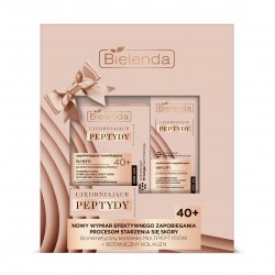 BIELENDA Zestaw Peptydy 40+ krem do twarzy 50ml + krem-serum pod oczy 15ml