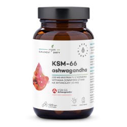 AURA Ashwagandha KSM-66 Korzeń 200mg, kaps.120szt.