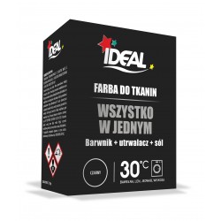 IDEAL Farba do tkanin czarny 350g