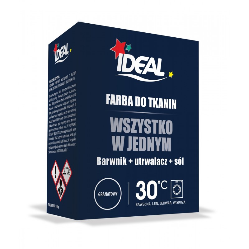 IDEAL Farba do tkanin granat 350g