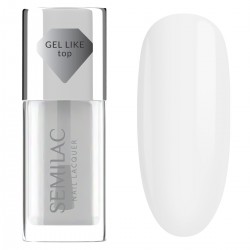 SEMILAC Nail Lacquer Klasyczny lakier do paznokci Top Gel Like 9 ml