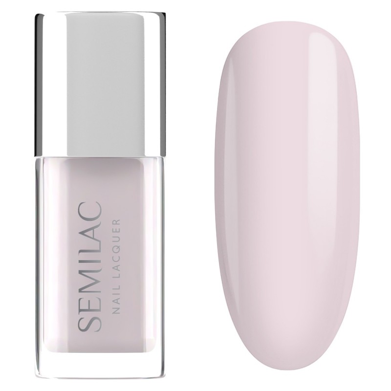 SEMILAC Nail Lacquer Klasyczny lakier do paznokci 102 Sheer Milky Pink 9 ml