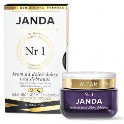 JANDA Krem Nr 1 przeciwzmarszczkowy z Czystym Złotem na dzień dobry i na dobranoc 50 ml