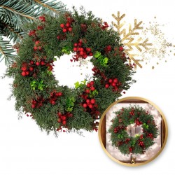 ECARLA ŚW Girlanda wieniec na drzwi 45cm WSN22