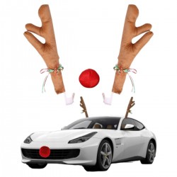 ECARLA ŚW Dekoracja n/samochód rogi renifera KSN84