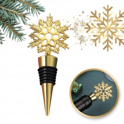 ECARLA ŚW Korek do wina AB05 Złota Śnieżynka