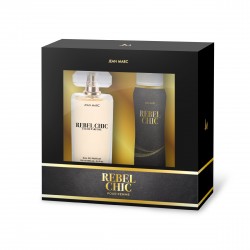 JEAN MARC Zestaw prezentowy damski Rebel Chic (Woda perfumowana 100ml + Dezodorant w sprayu 150ml)